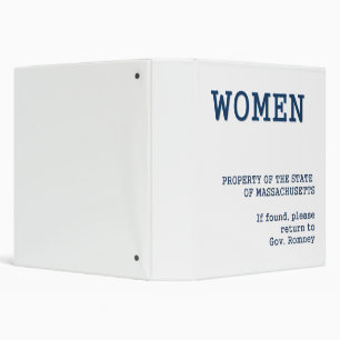 Governor Romney's Binder full of women