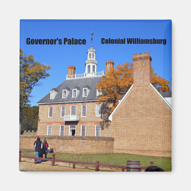 Governor's Palace, Colonial Williamsburg Magnet (Front)