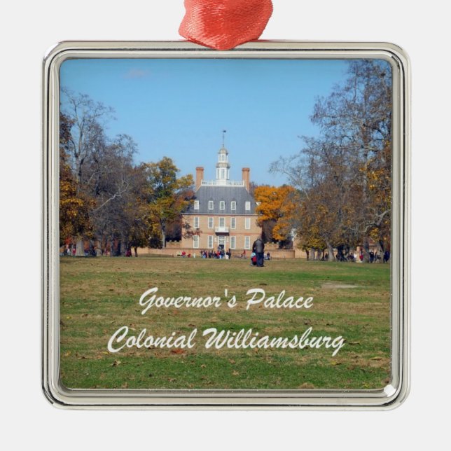 Governor's Palace, Colonial Williamsburg Metal Ornament (Front)