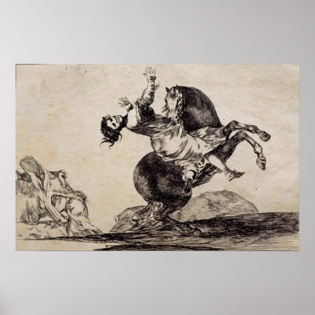 Goya - Abducting Horse 1823 Poster (Front)
