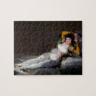 Goya Painting - Clothed Maja - La Maja Vestida Jigsaw Puzzle