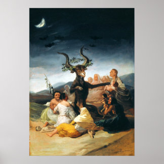 Goya sorcières Sabbath Poster