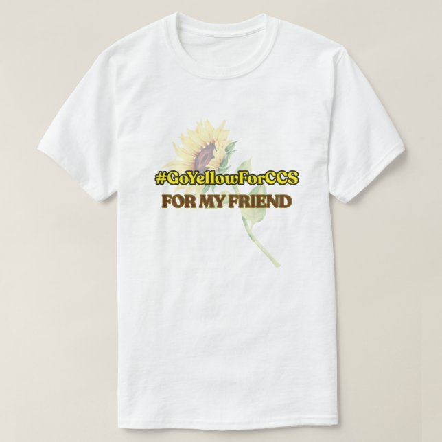 #GoYellowForCCS - T-shirt ami (Design devant)