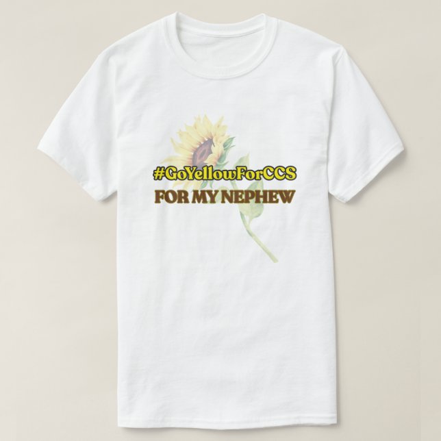 #GoYellowForCCS - T-shirt Nephew (Design devant)