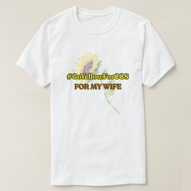 #GoYellowForCCS - Wife Tshirt (Design Front)