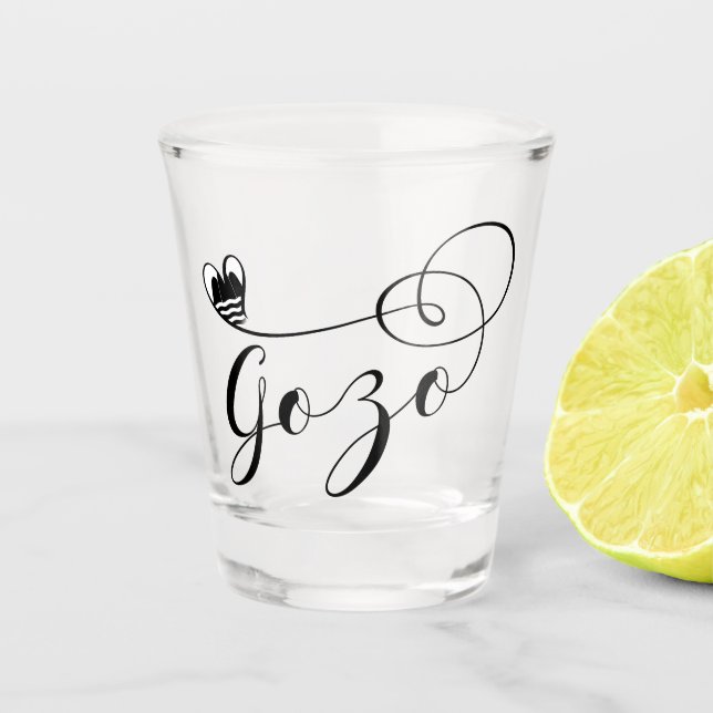 Gozo Heart Flag, Gozitan, Island of Gozo Shot Glass (Front)