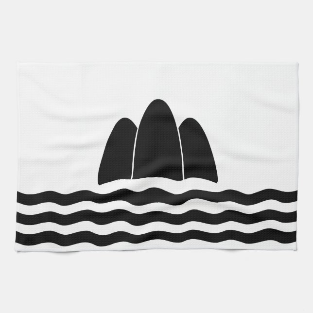 Gozo Malta flag region island province symbol Kitchen Towel (Horizontal)