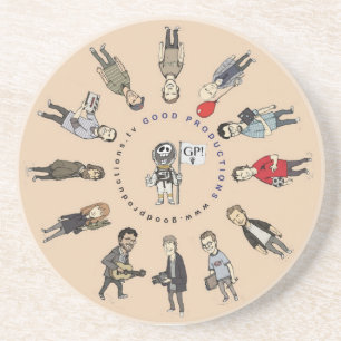 GP Drink Coaster - Tan