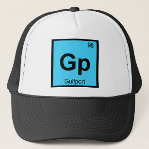 Gp - Gulfport Mississippi Chemistry Periodic Table Trucker Hat