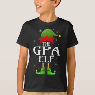 Gpa Elf Xmas Matching Family Group Christmas Grand T-Shirt