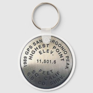 gps benchmark san gorgonio keychain