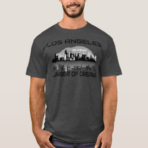 GPS Coordinates Los Angeles Skyline Dream City 1 T-Shirt