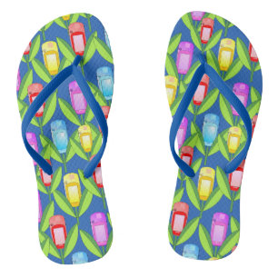 GPS Flowers Flip Flops