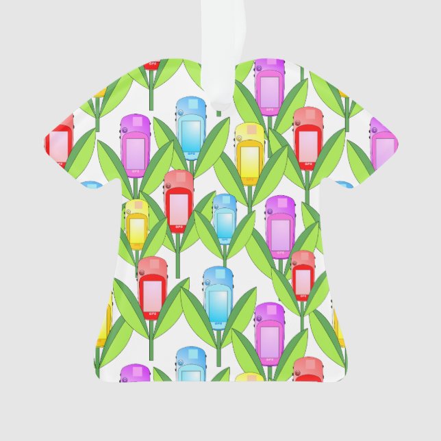 GPS Flowers Ornament (Front)