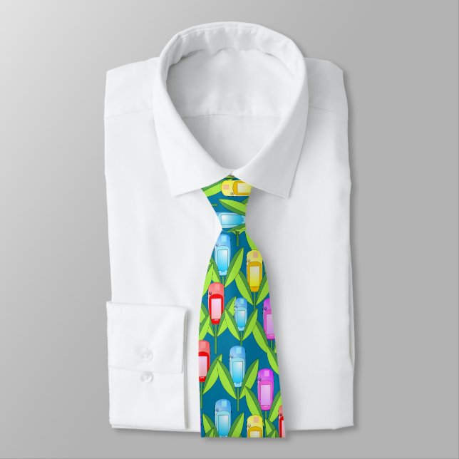 GPS Flowers Tie (Tied)