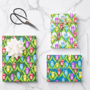 GPS Flowers Wrapping Paper Sheet