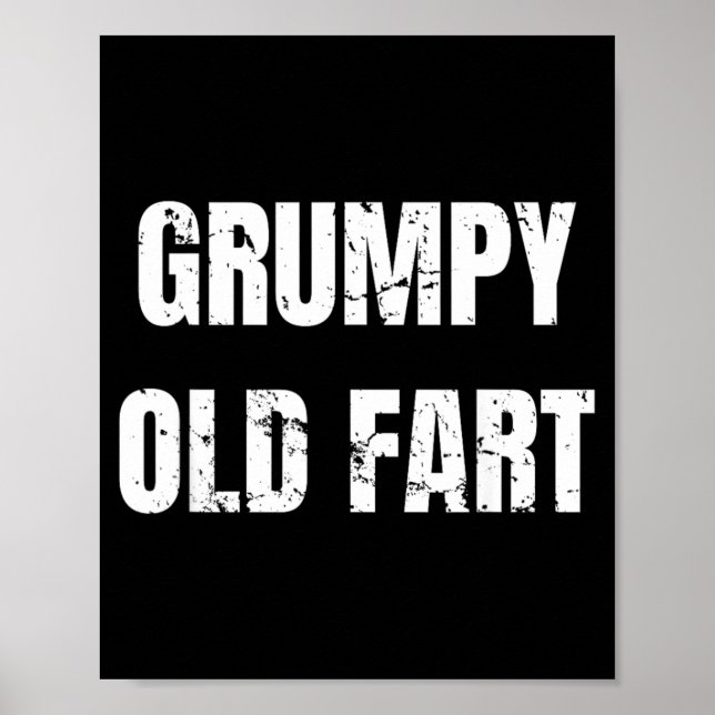 Gpy Old Fart Funny 60th Birthday Gag Gift Poster (Front)