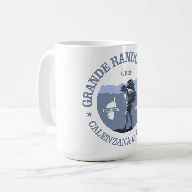 GR20 Corsica (BG) Coffee Mug (Front Left)