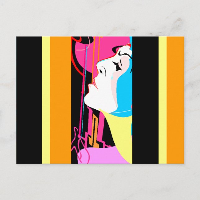 GR8 Pop Art Abstract Member of the Band Postcard (Front)