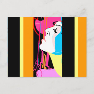 GR8 Pop Art Membre Abstrait de la carte postale de