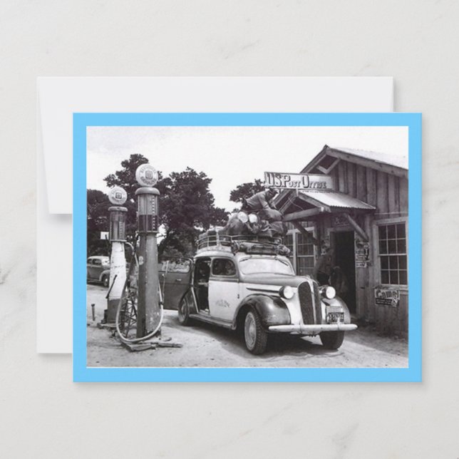 GR8 RETRO B&W RETIREMENT PARTI INVITATION D'INVITA (Devant)