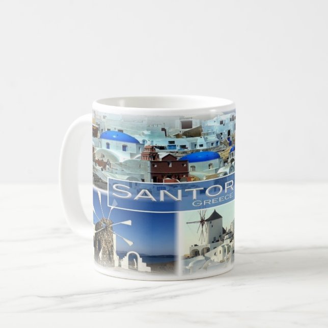 GR Greece - Santorini - Coffee Mug (Front Left)