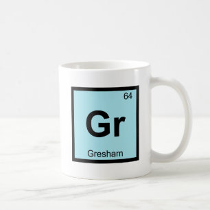 Gr - Gresham Oregon Chemistry Periodic Table City Coffee Mug