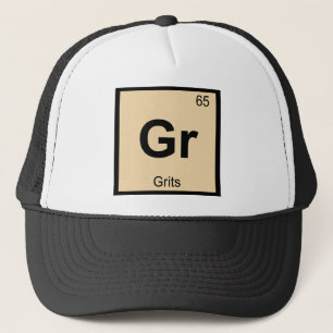 Gr - Grits Chemistry Periodic Table Symbol Trucker Hat