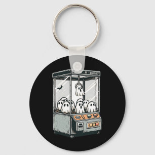 Grab A Ghost Claw Machine Arcade Funny Halloween K Keychain