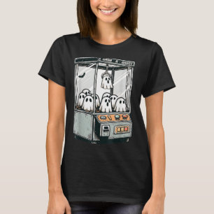 Grab A Ghost Claw Machine Arcade Funny Halloween T-Shirt