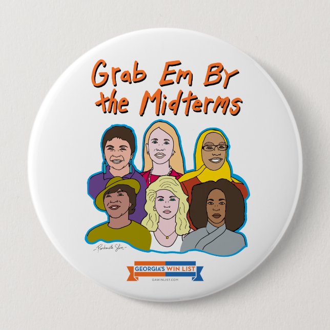 Grab Em By the Midterms button (Front)
