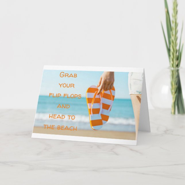 GRAB FLOPS & TÊTE À LA CARTE D'ANNIVERSAIRE DE LA  (Devant)