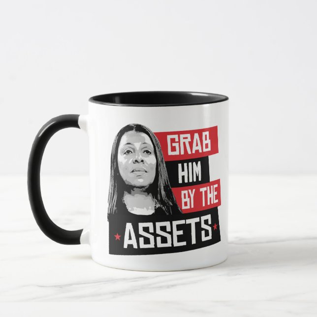 Grab him by the assets Letitia James  Mug (Left)