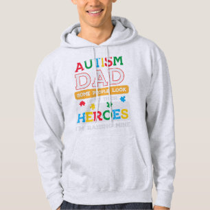 Grab this cute Autism Dad Heroes Im Raising Mine T Hoodie