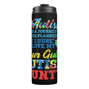 Grab this cute Autism Journey Never Planned Tour G Thermal Tumbler