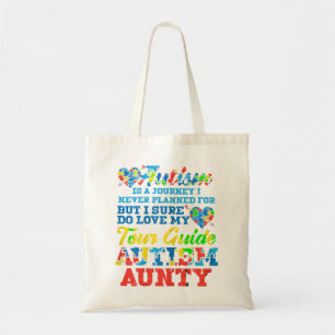 Grab this cute Autism Journey Never Planned Tour G Tote Bag