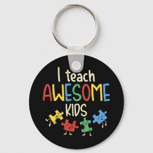 Grab this cute I Teach Awesome Kids Shirt for men, Keychain
