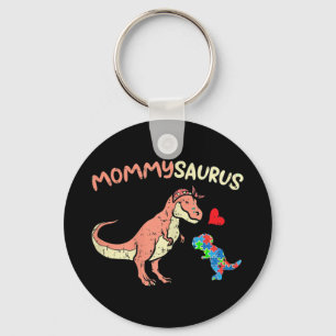 Grab this cute Mommysaurus Puzzle Dinosaur T-Shirt Keychain