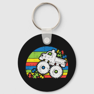 Grab this cute Monster Truck Crushing Puzzle T-Shi Keychain