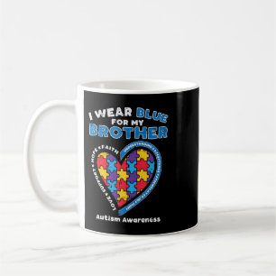 Grab this cute Puzzle I Wear Blue For My Brother T Coffee Mug