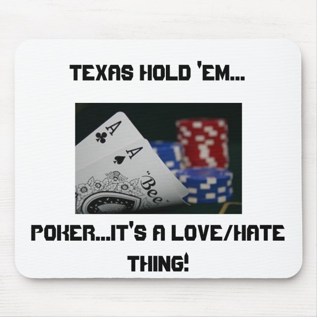 Grab Your Chips 'Cause The Game Is On! Mouse Pad (Front)