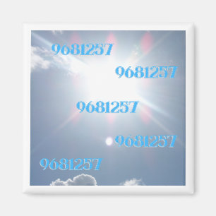 Grabovoi 9681257 Numbers in the Sky Magnet