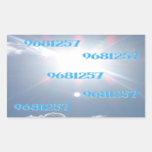 Grabovoi 9681257 Numbers in the Sky   Sticker