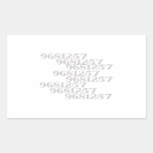 Grabovoi 9681257 Numbers   Sticker