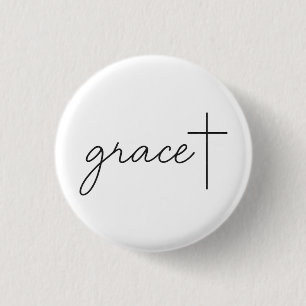 Grace + 1 inch round button
