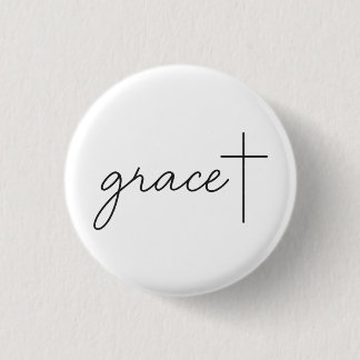 Grace + 1 inch round button