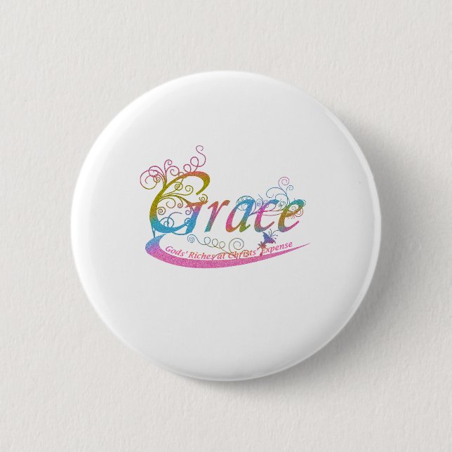 Grace 2 Inch Round Button (Front)