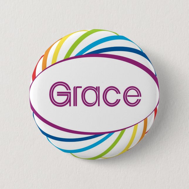 Grace 2 Inch Round Button (Front)