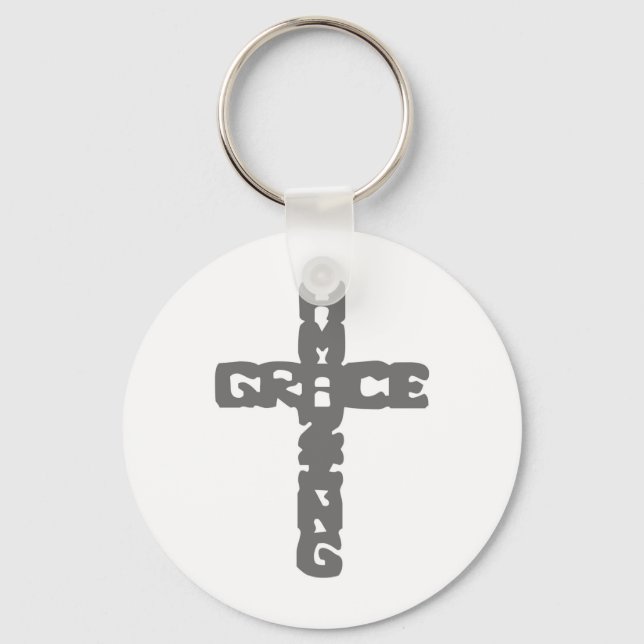 Grace-Amazing gris Keychain (Front)