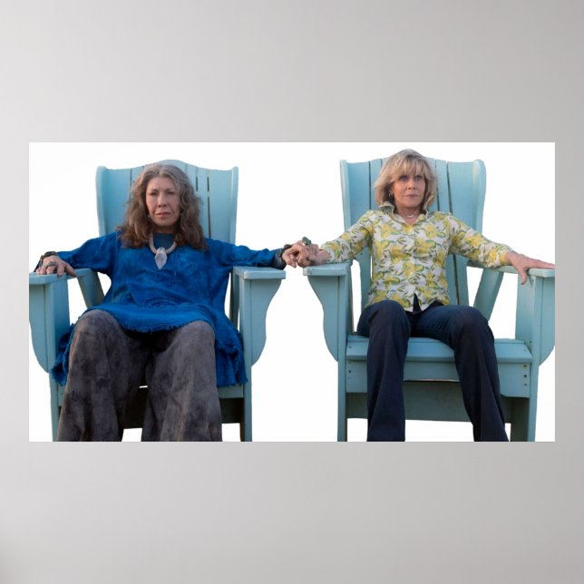 Grace and Frankie Sitting Poster (Front)